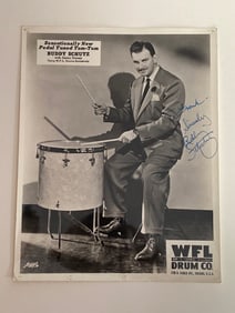 Buddy Schutz jazz drummer autographed photo