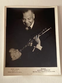 Sidney Bechet autographed jazz photo