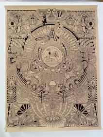 Grateful Dead Rare 1990's Concert Lot Art Poster