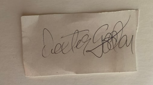 Dexter Gordon autographed cut signature