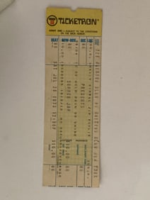 Grateful Dead 1973 Watkins Glenn Summer Jam Ticket