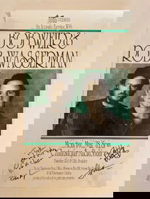 Bob Weir and Rob Wasserman signed concert poster