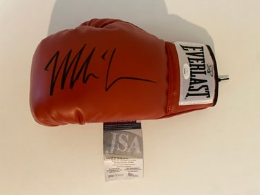 Mike Tyson autographed boxing glove PSA