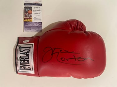 Ken Norton autographed boxing glove JSA