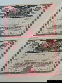 Pan American World Airways Vintage Stock Certificate (2)