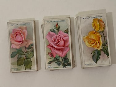 1926 Will's Cigarettes Roses Tobacco Card Lot (40)
