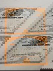 American Telephone and Telegraph Company Vintage Stock Certificate (2)