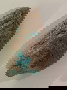 27.8ct Nevada No. 8 No. 8 Turquoise 1930's Mined: This exceptional specimen of Antique Mined Nevada No. 8 Turquoise hails from one of the most coveted turquoise deposits in the American Southwest. Renowned for its vivid robin’s egg blue hue and del