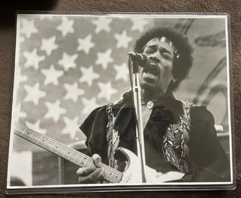 Jimi Hendrix Original 1970 Larry Hulst Photograph