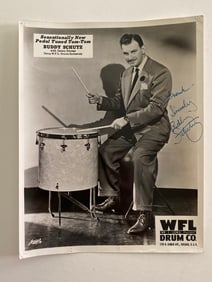 Buddy Schutz jazz drummer autographed photo