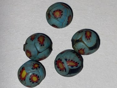 Ancient Venetian Millefiori Glass Beads