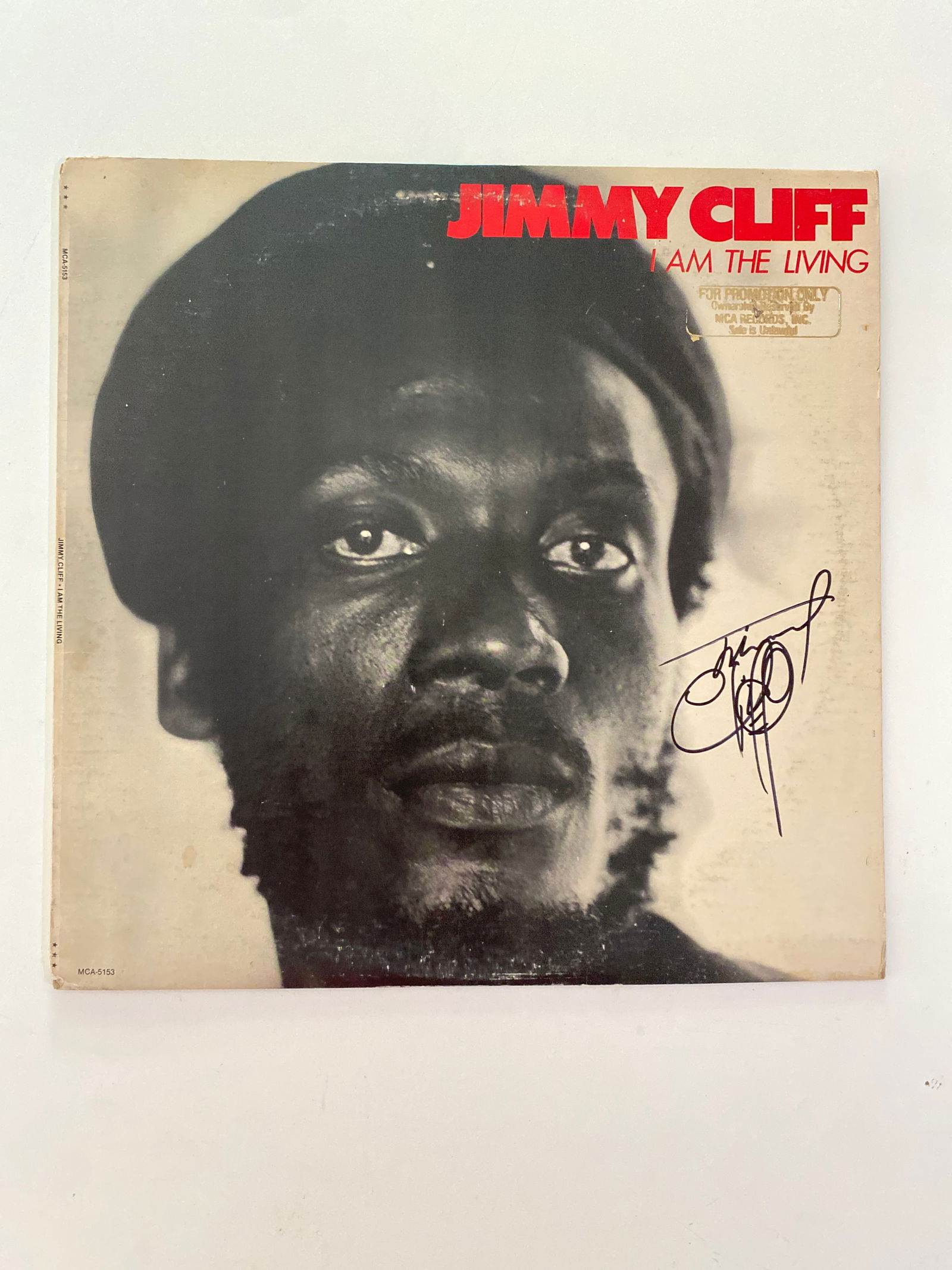 Jimmy Cliff autographed promotional record 1st Pressing (1 of 1)