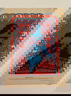 Janis Joplin Big Brother 1966 Avalon Ballroom Concert Handbill 1st Printing: This original 1966 Avalon Ballroom concert handbill is a rare first printing promoting Janis Joplin with Big Brother and the Holding Company, alongside Quicksilver Messenger Service and The Grass Root