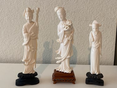 Antqiue Japanese Bone Statues
