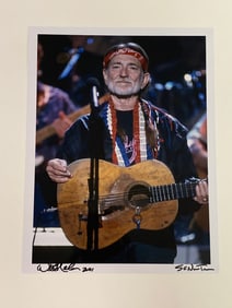 Willie Nelson autographed original photograph