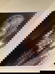 Edward Curtis Negative Created Giclee Studio Print: Offered here is a stunning Giclée studio print created from an original glass negative by legendary photographer Edward S. Curtis, sourced from the archives of the New York Public Library. This metic