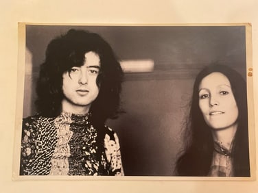 Jimmy Page original Jorgen Angel signed photo