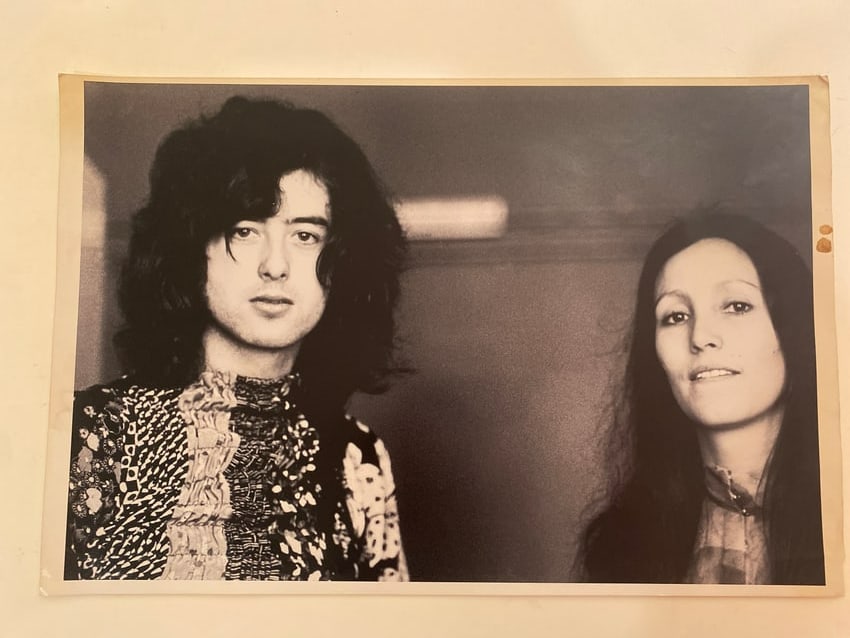 Jimmy Page original Jorgen Angel signed photo (1 of 2)