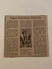 Pig Pen Grateful Dead Village Voice Obituary
