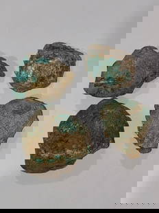 42.1ct Nevada No. 8 Raw Turquoise 1930's Mined: This exceptional specimen of Antique Mined Nevada No. 8 Turquoise hails from one of the most coveted turquoise deposits in the American Southwest. Renowned for its vivid robin’s egg blue hue and del