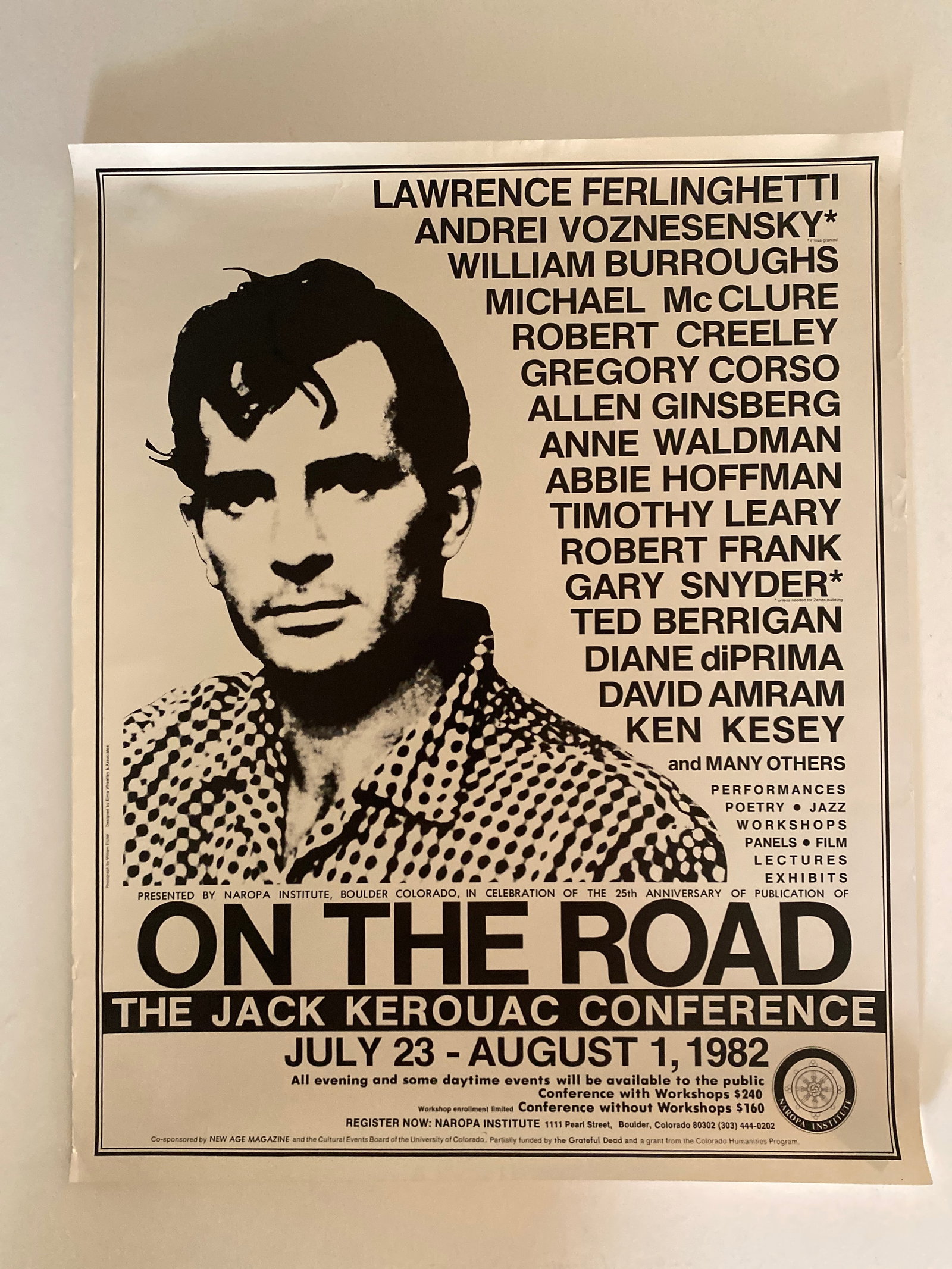 Jack Kerouac Conference Grateful Dead Event Poster 1st Printing (1 of 1)