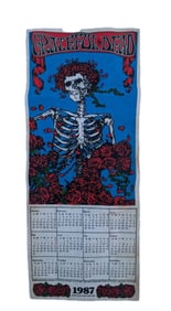 Grateful Dead 1987 Fabric Wall Calander