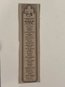 BB King Hot Tuna Academy of Music Concert Ad Poster