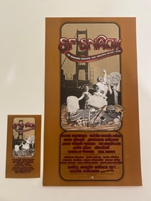 Jerry Garcia 1973 Benefit Concert & Handbill 1st Printing