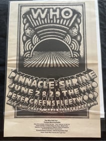 The Who 1968 Shrine Expo Concert Ad Poster