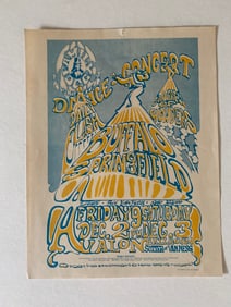 Buffalo Springfield Daily flash Avalon ballroom concert hand bill first printing