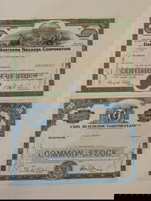 Uris Buildings Corp & Great Northern Nekoosa Corp Stock Certificates