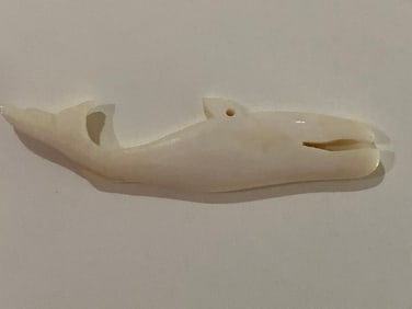 Alaskan Inuit Antique Whale Necklace Pendant