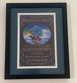 Grateful Dead 1978 Winterland Closing Handbill Mouse Signed 1st Printing