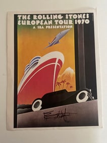 Keith Richards autographed Rolling Stones Concert Poster