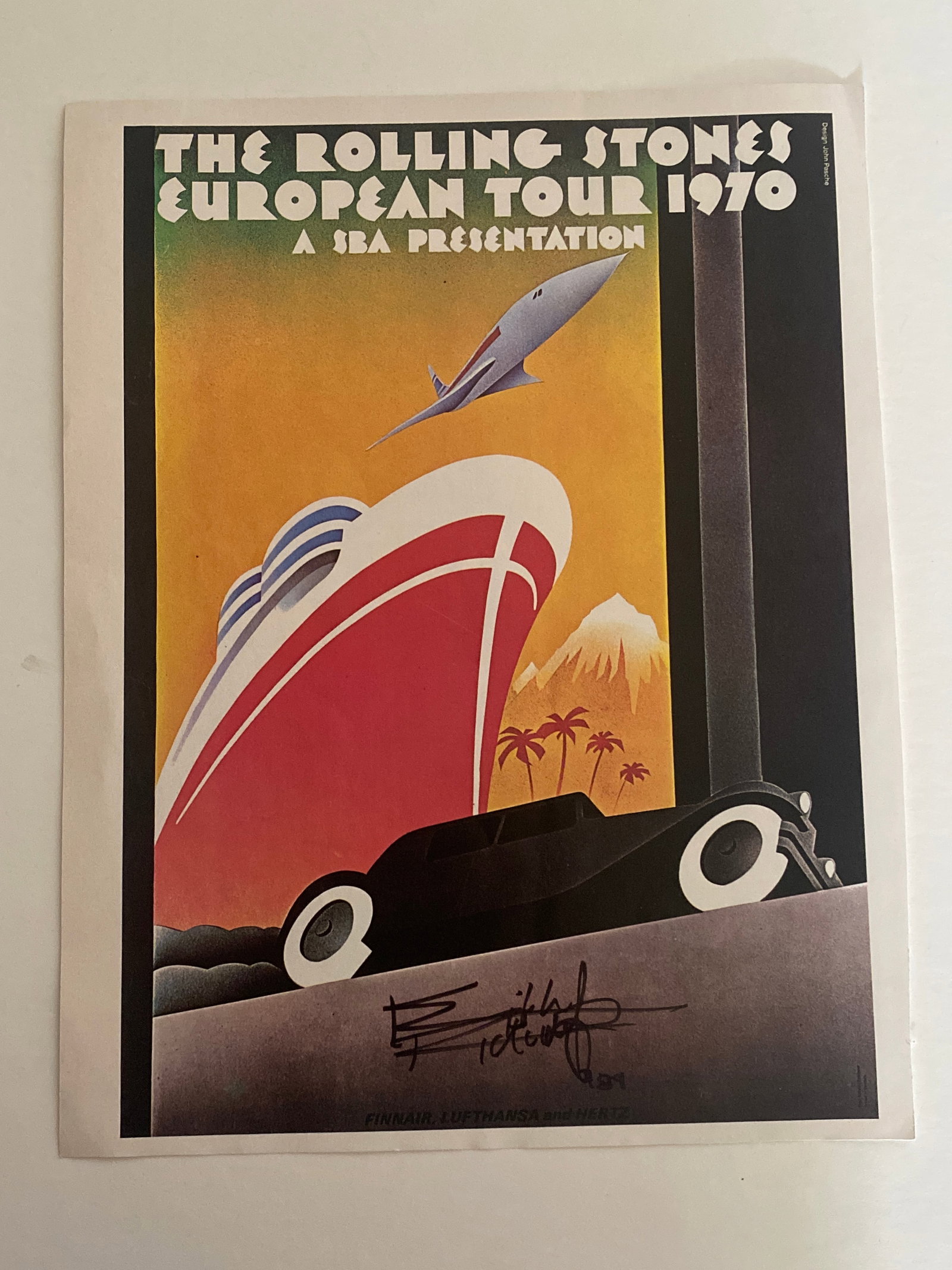 Keith Richards autographed Rolling Stones Concert Poster (1 of 2)