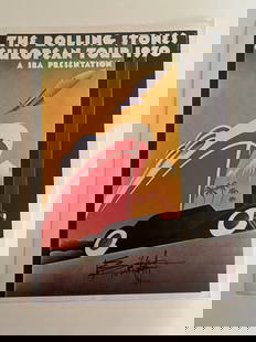 Keith Richards autographed Rolling Stones Concert Poster: Up for auction is a striking Rolling Stones concert poster, boldly autographed by the legendary Keith Richards. This dynamic piece celebrates the raw energy and enduring legacy of the Stones, featurin