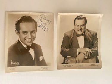 Jan Savitt & Tiny Hill autographed Jazz Photos