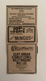 Charles Mingus Jazz Concert Ad