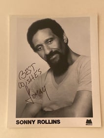 Sonny Rollins autographed Photo