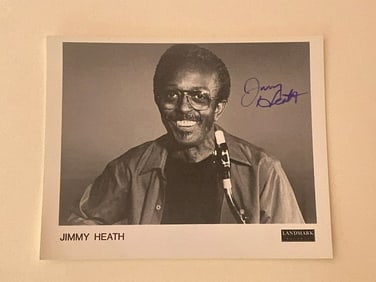 Jimmy Heath autographed photo