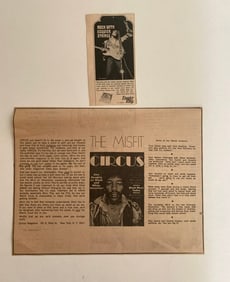 Jimi Hendrix 1960's Newspaper Ads