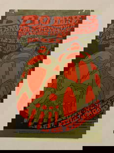 Humble Pie Swamp Dogg 1970 Fillmore Concert Postcard  1st Printing: Offered here is an original 1st printing postcard from the iconic Fillmore West concert featuring Bo Didley and Janis Joplin and big Brother,. This vividly designed handbill captures a pivotal moment