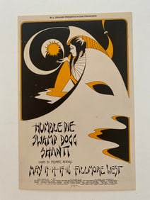 Humble Pie Swamp Dogg 1970 Fillmore Concert Handbill 1st Printing