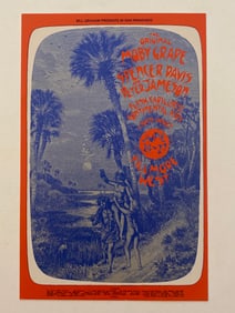 Moby Grape Spencer Davis Pster Jameson 1971 Fillmore Concert Handbill 1st Printing