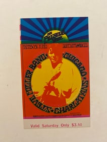 Steve Miller 1969 Fillmore Concert Ticket 1st Printing