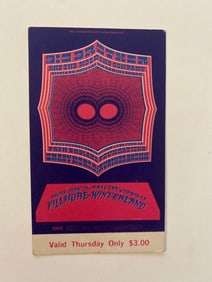 Grateful Dead and Janis Joplin Big Brother Winterland Concert Ticket