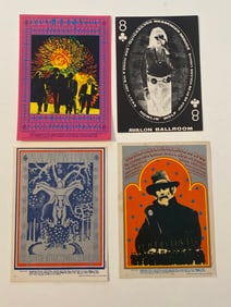 Avalon Ballroom 1960's Concert Postcards