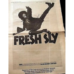 Sly and The Family Stone Concert Ad Poster