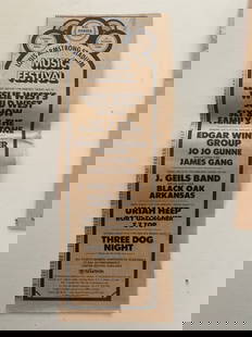 Sly and The Family Stone Concert Ad Poster: Celebrate the revolutionary sound of funk and soul with this original Sly and The Family Stone concert advertisement poster, a vibrant relic from the heyday of one of the most influential bands of the