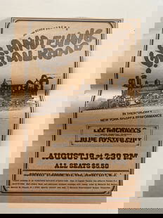 Grand Funk Railroad Concert Ad Poster: Rock history comes alive with this original Grand Funk Railroad concert advertisement poster, a vibrant relic from the golden era of hard rock. Celebrating the high-energy power trio known for their e